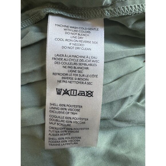 NWT Size XL-Anthro The Chéri Ruffled Tulle Midi Skirt Green Floral (NWT US$ 158) - Picture 15 of 15